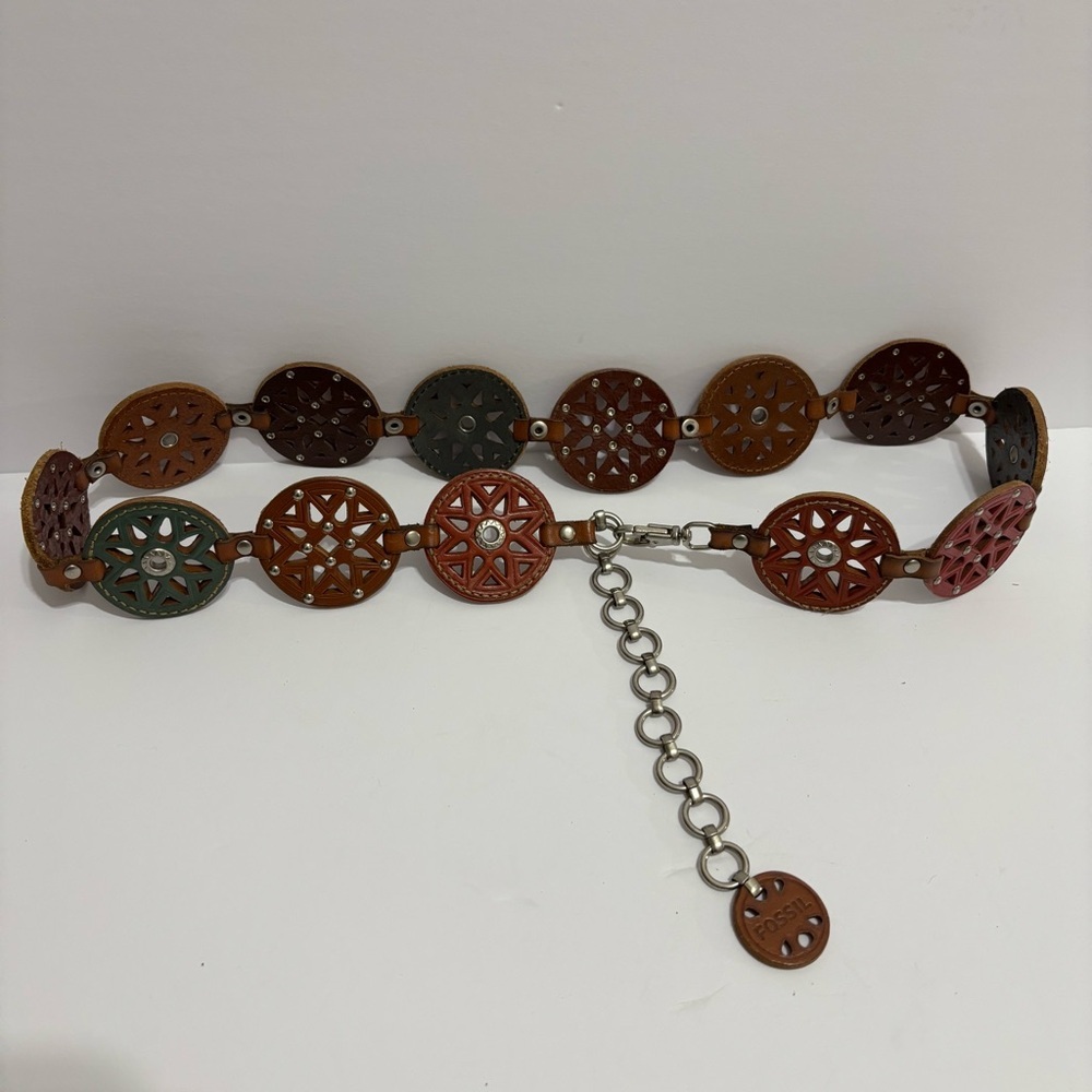Fossil Multicolor Circle Link Belt - image 2